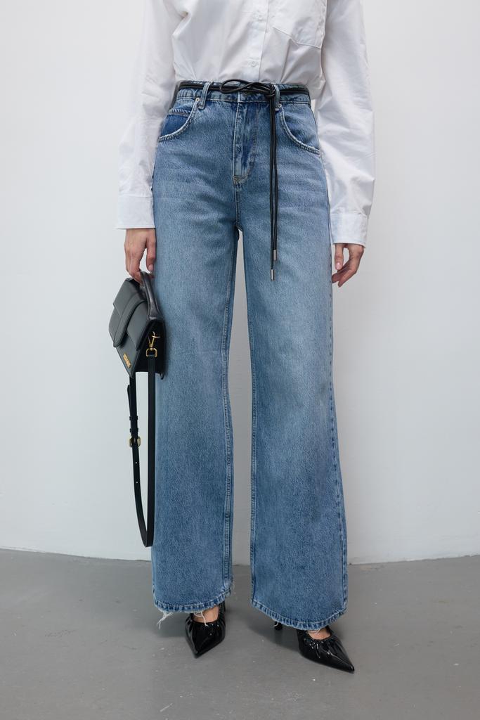 ДЖИНСИ ПАЛАЦЦО ВАРЕНИЙ ДЕНІМ ТЕМНИЙ