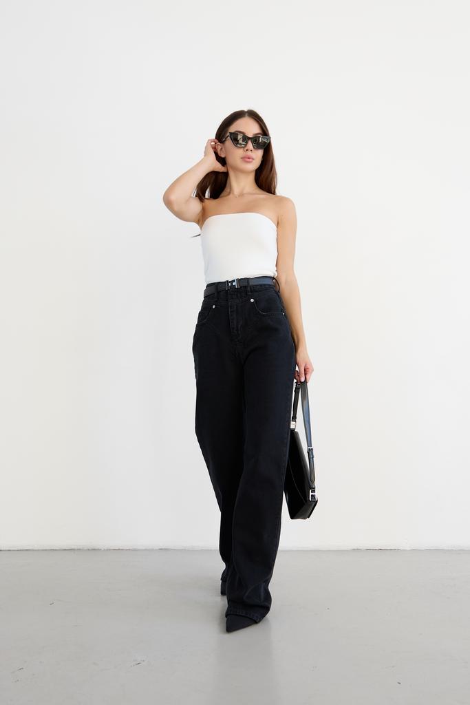 ДЖИНСИ З ФІГУРНОЮ КОКЕТКОЮ