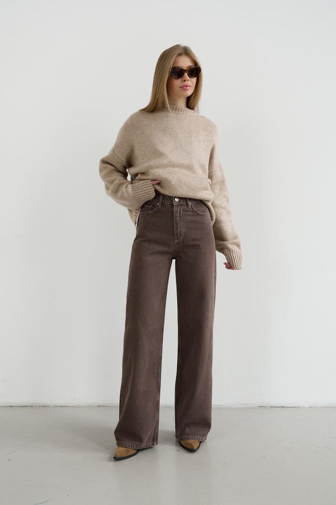 КОРИЧНЕВІ ДЖИНСИ ПАЛАЦЦО