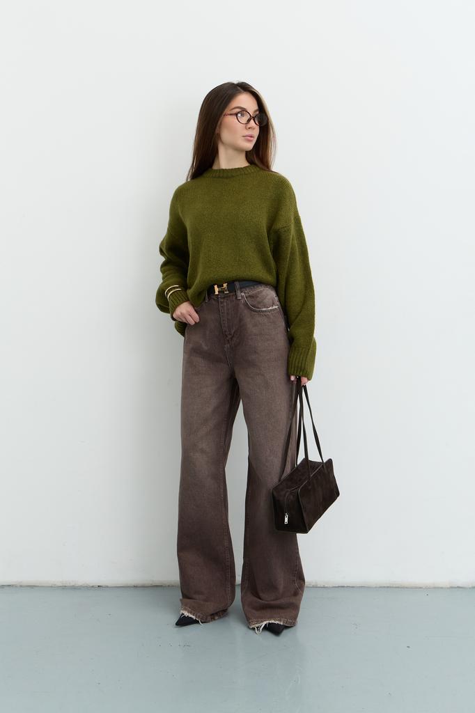 КОРИЧНЕВІ ДЖИНСИ ПАЛАЦЦО