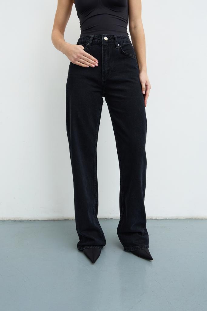 ПРЯМІ ДЖИНСИ ЧОРНІ