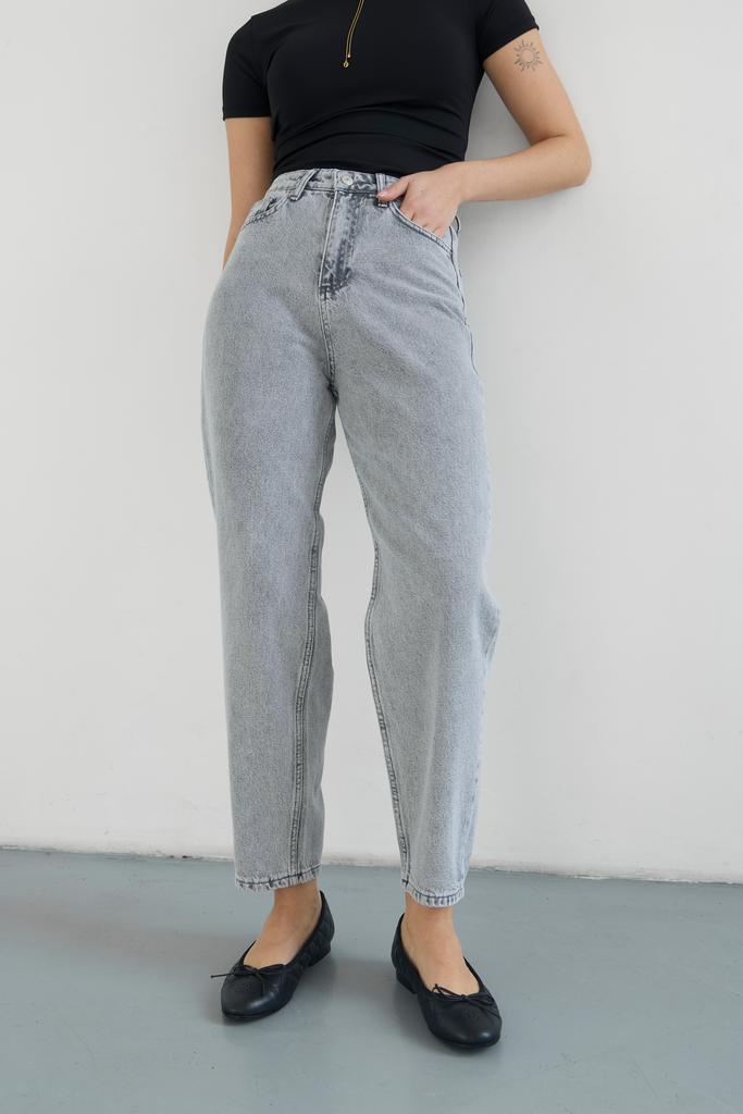 ДЖИНСИ МОМ СІРІ