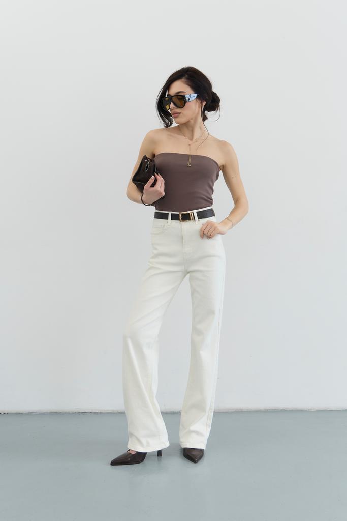 ДЖИНСИ ПРЯМІ БЕЖЕВІ