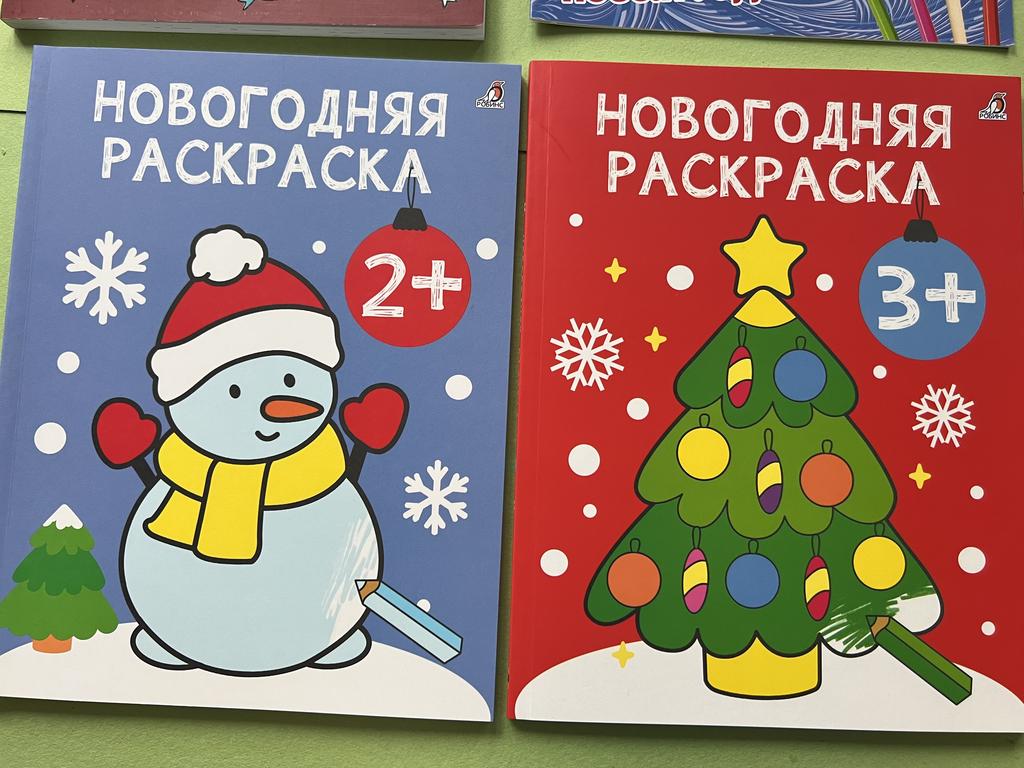 Новогодняя раскраска 2+/3+