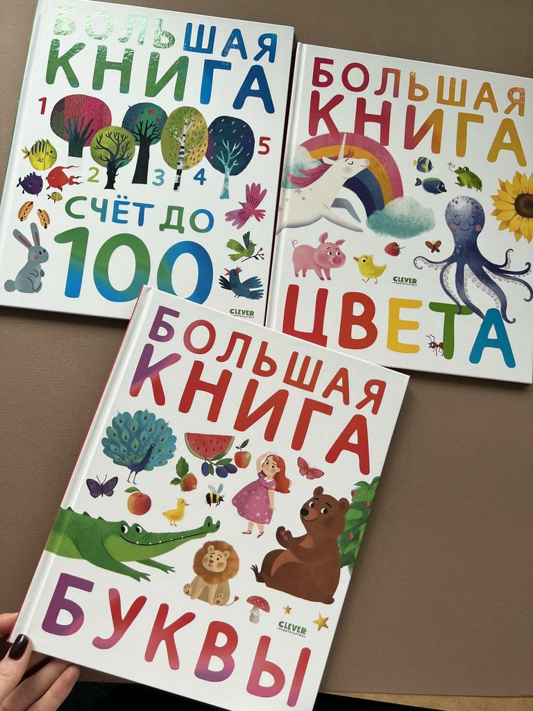 Большая книга цвета/буквы/счет до 100