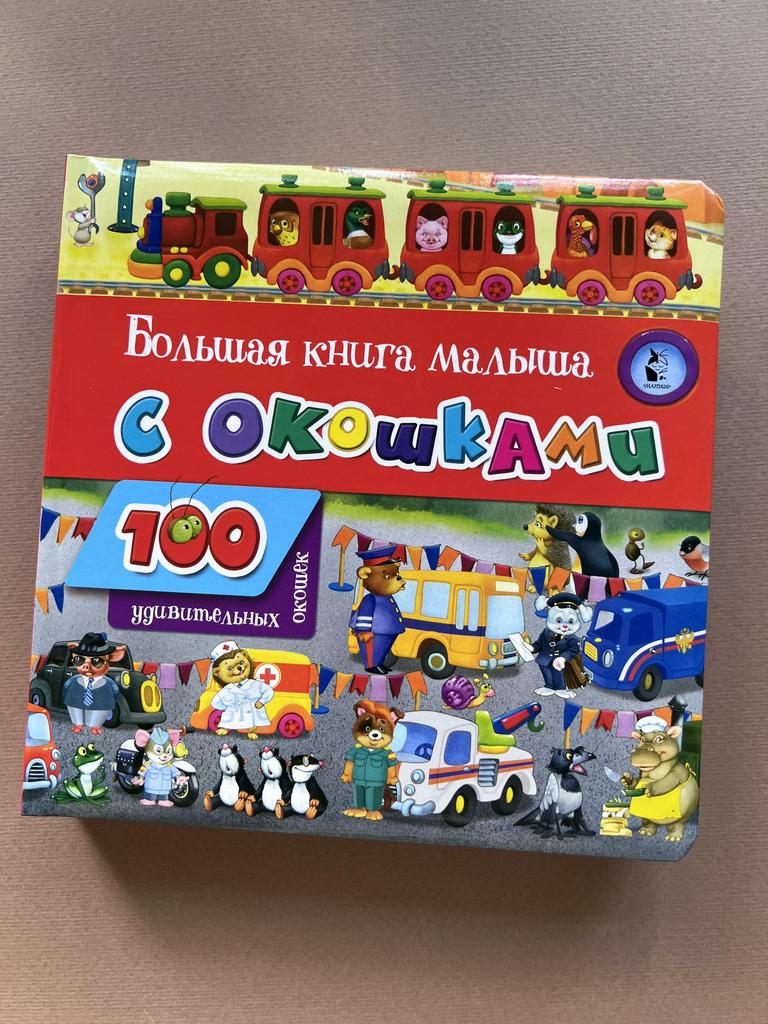 Большая книга малыша с окошками. 100 удивительных окошек