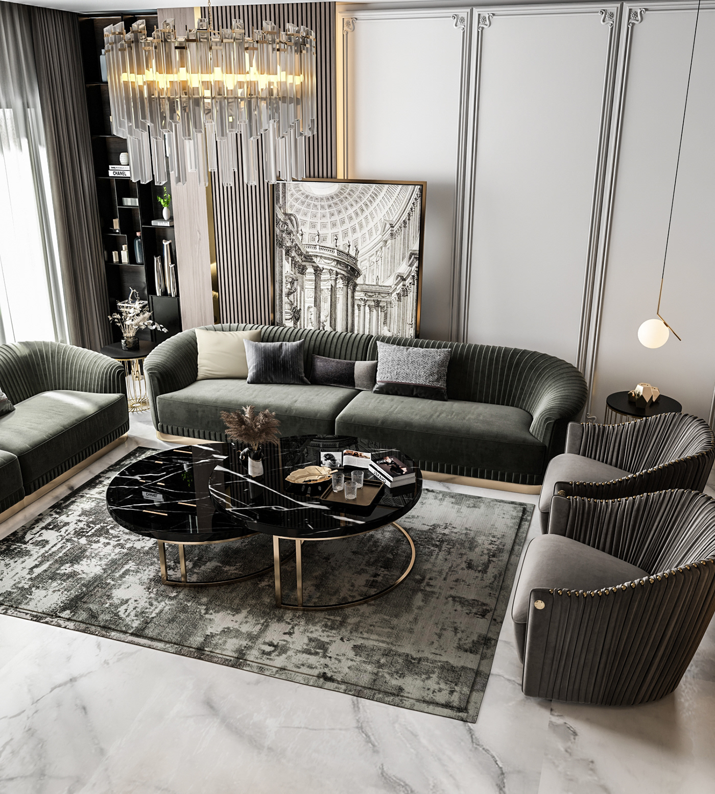 Гостиный модуль LUX Grey
