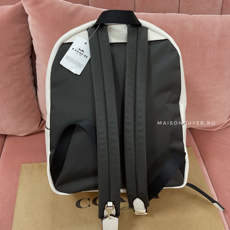 Coach mini backpack on sale white