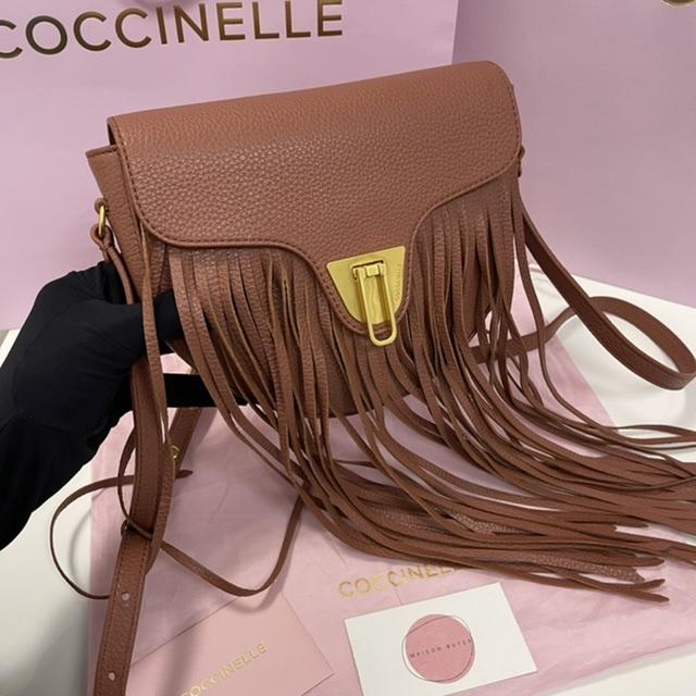 COCCINELLE BEAT SADDLE MINI FRANGE Cinnamon