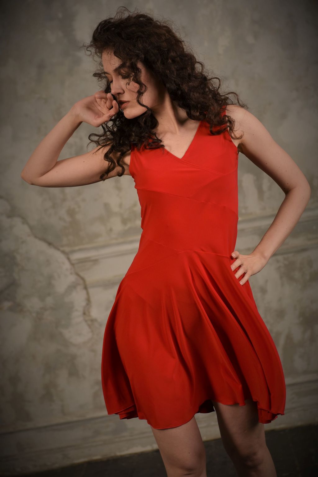 Red tango dress by StudioMoscow