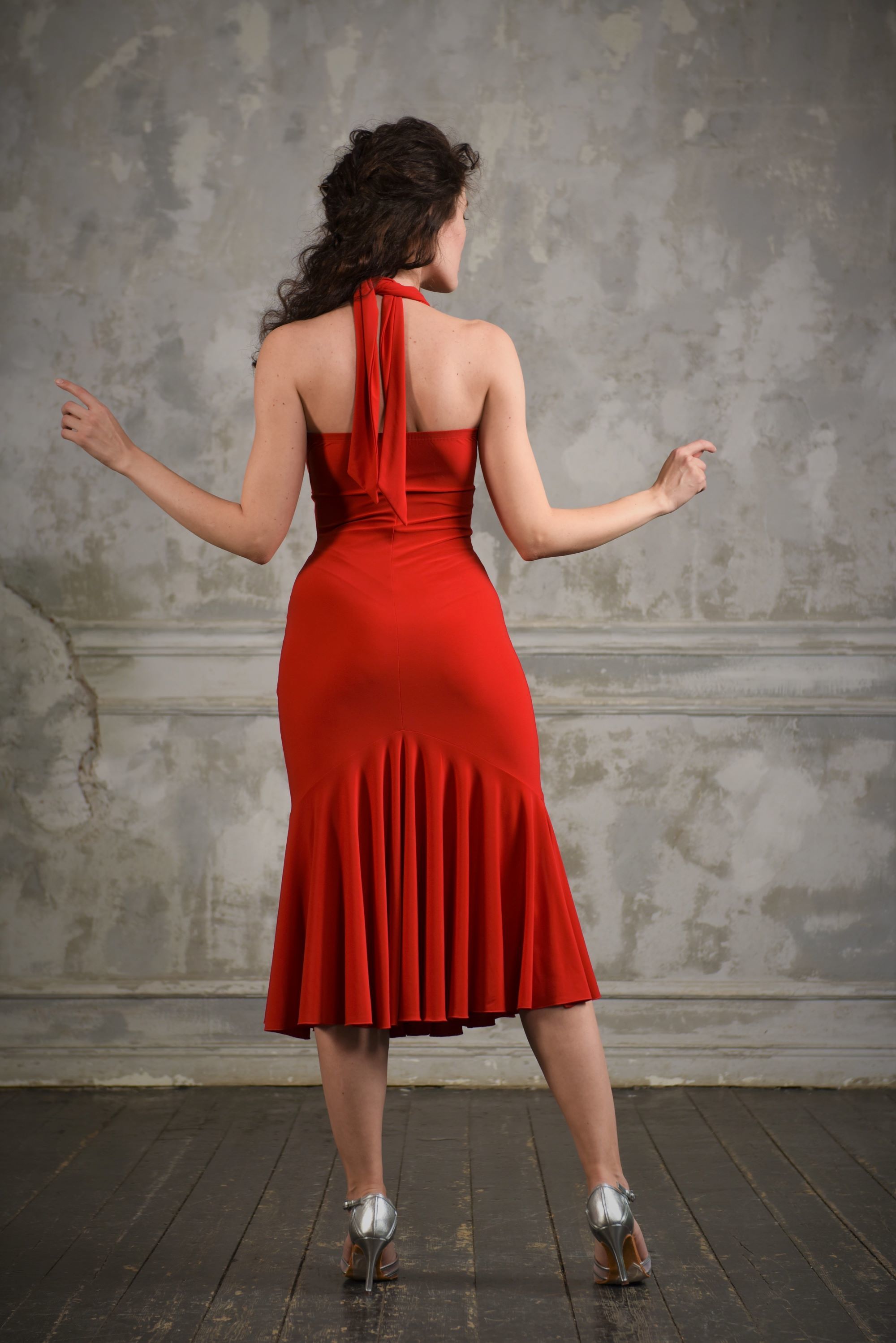 Landschap Momentum Ernest Shackleton Red tango dress by StudioMoscow