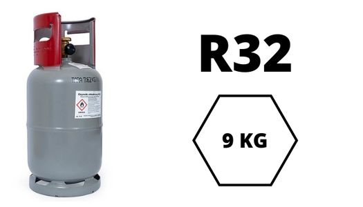 R32 Kältemittel – 9 kg im Mehrwegzylinder