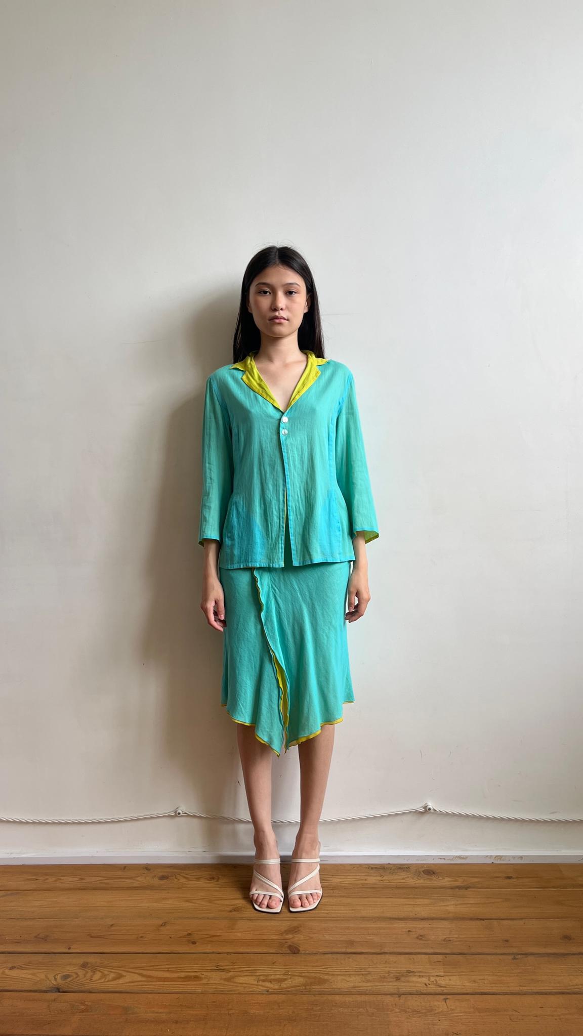 Kenzo green best sale dress