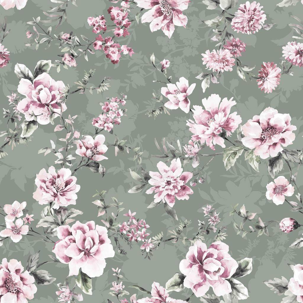 Blossom green ткань в отрезах