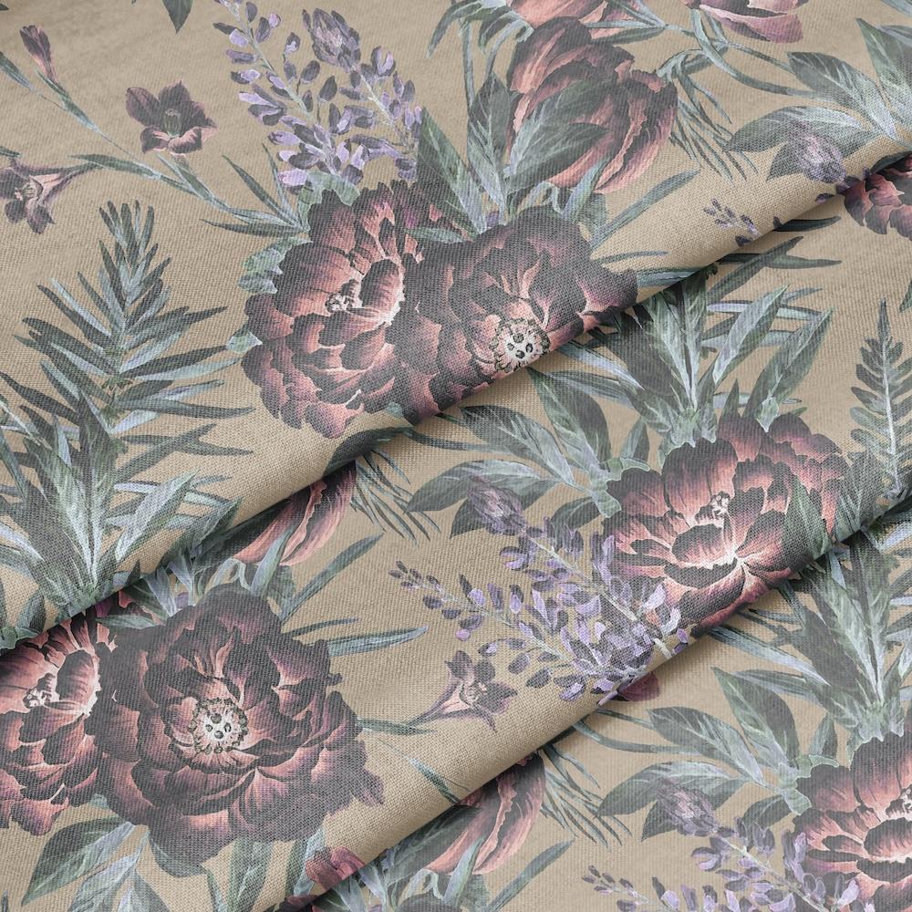 Magenta olive ткань