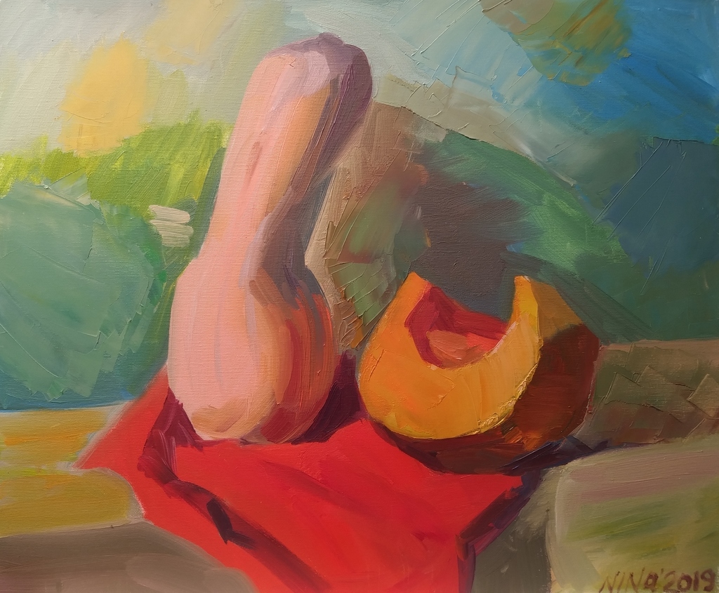 Натюрморт две тыквы