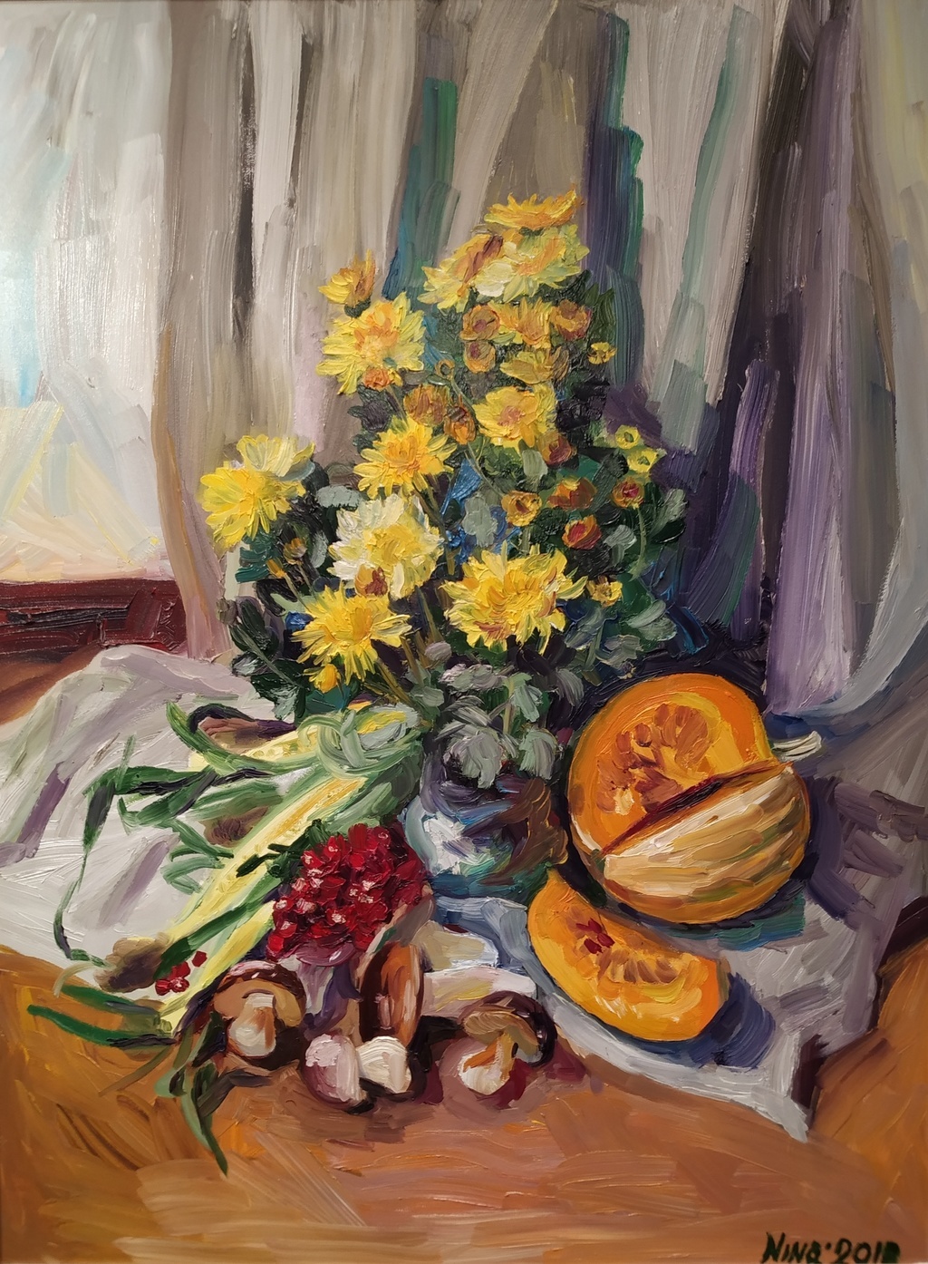 Chrysanthemum still life