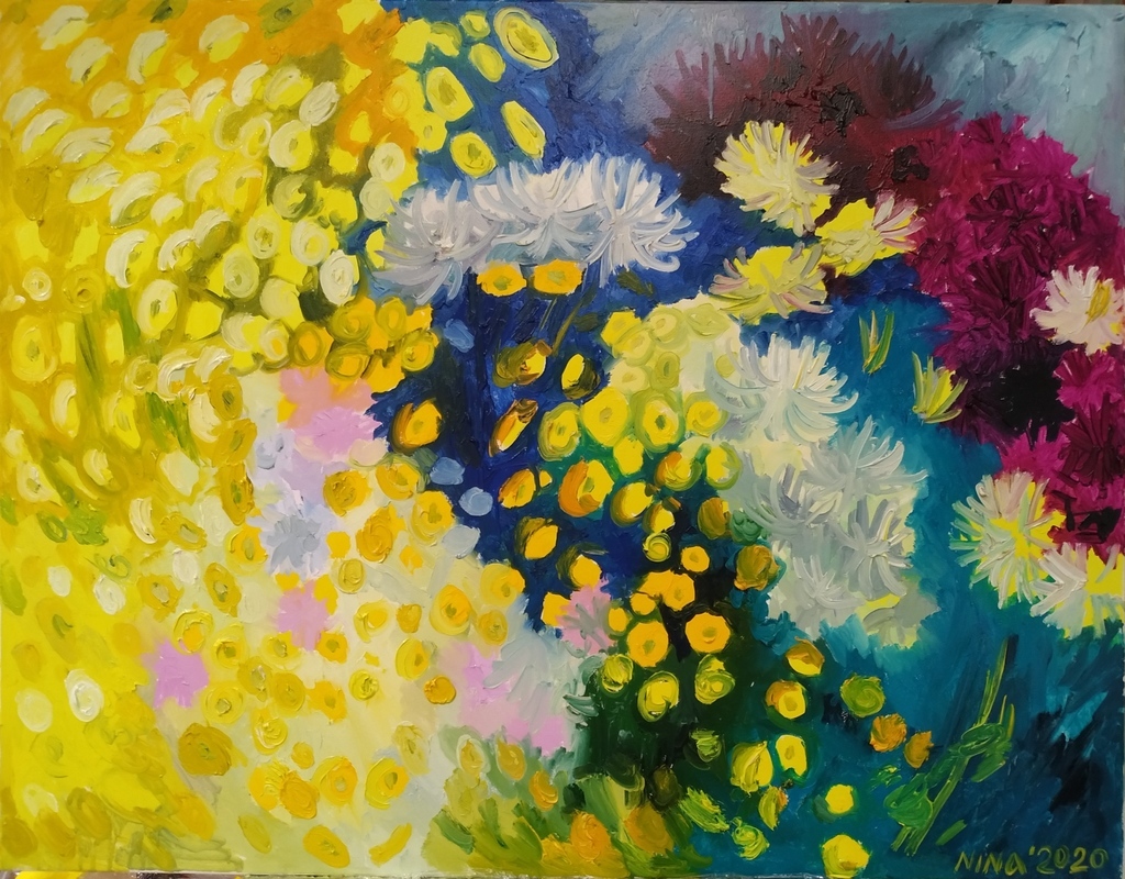 Chrysanthemums whirl