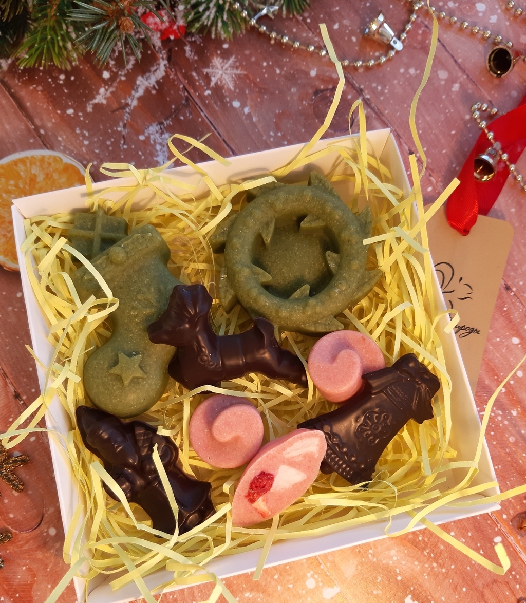 Новогодний набор пп-шоколада