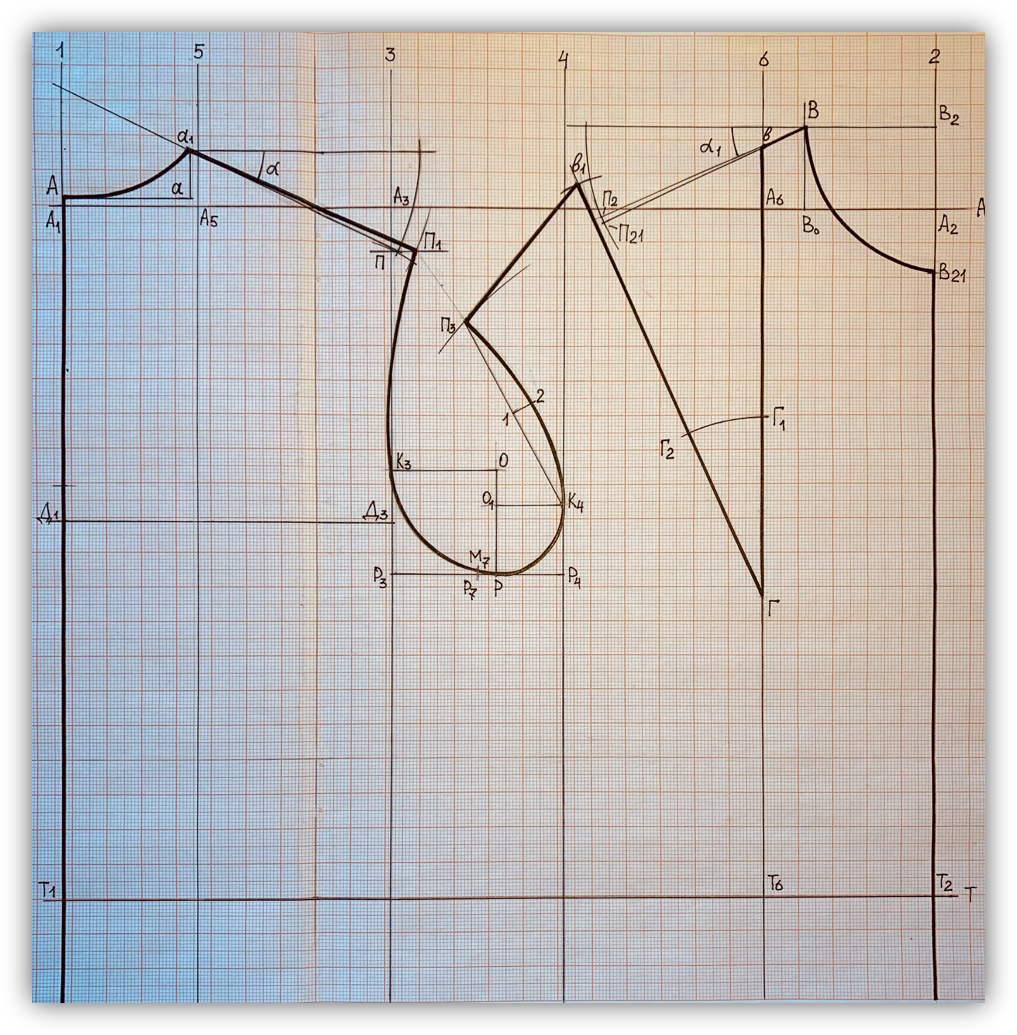 МК Построение конструкции для изделия для женщин