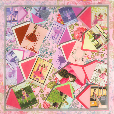 Foulard en coton "Maison de la Mode"