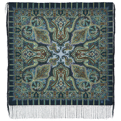 Foulard en laine "Safran" Blue