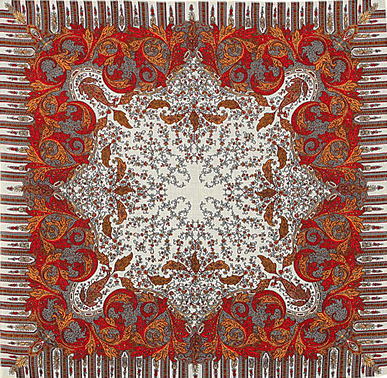 Foulard en laine "Chute des feuilles"