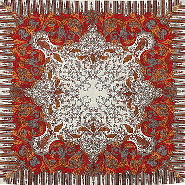 Foulard en laine "Chute des feuilles"