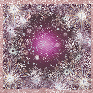 Foulard en soie "Feux d'artifice"