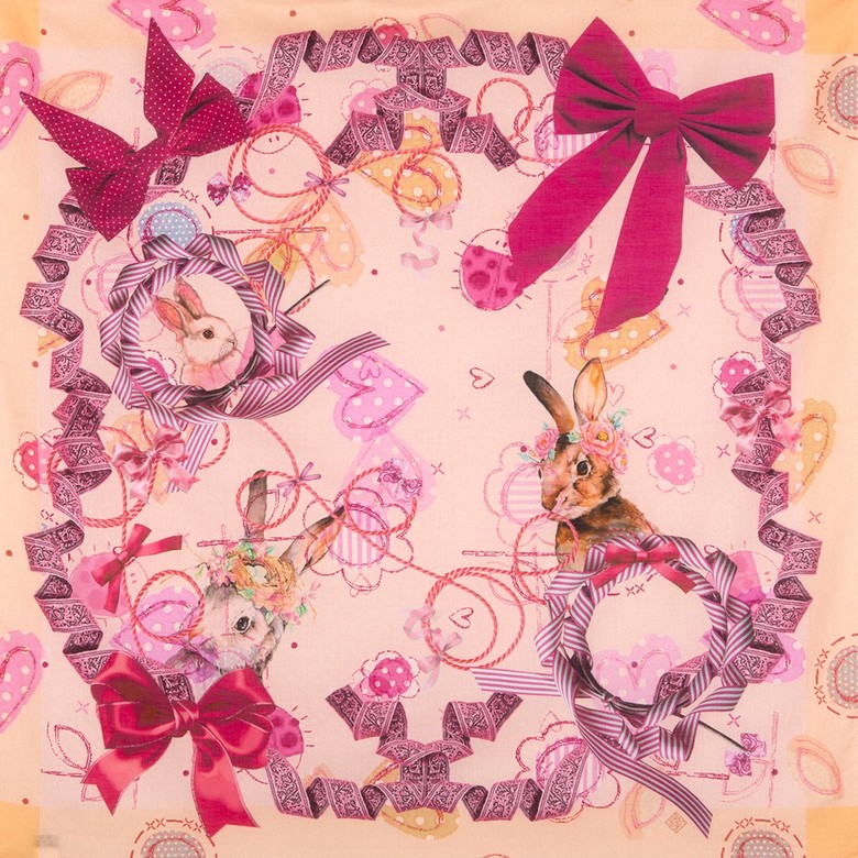 Foulard en coton "Lapin"