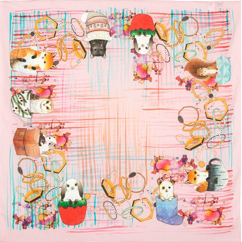 Foulard en coton "Bracelets"