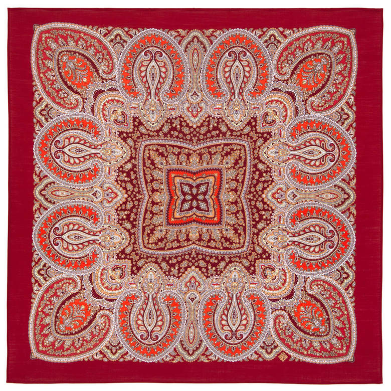 Foulard en laine "Princesse" Bordeaux