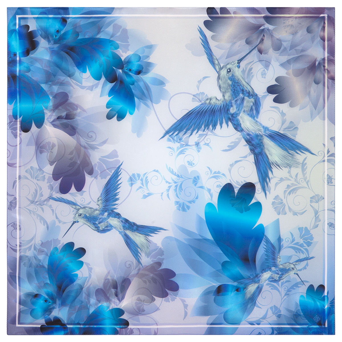 Foulard en soie "Calibri"