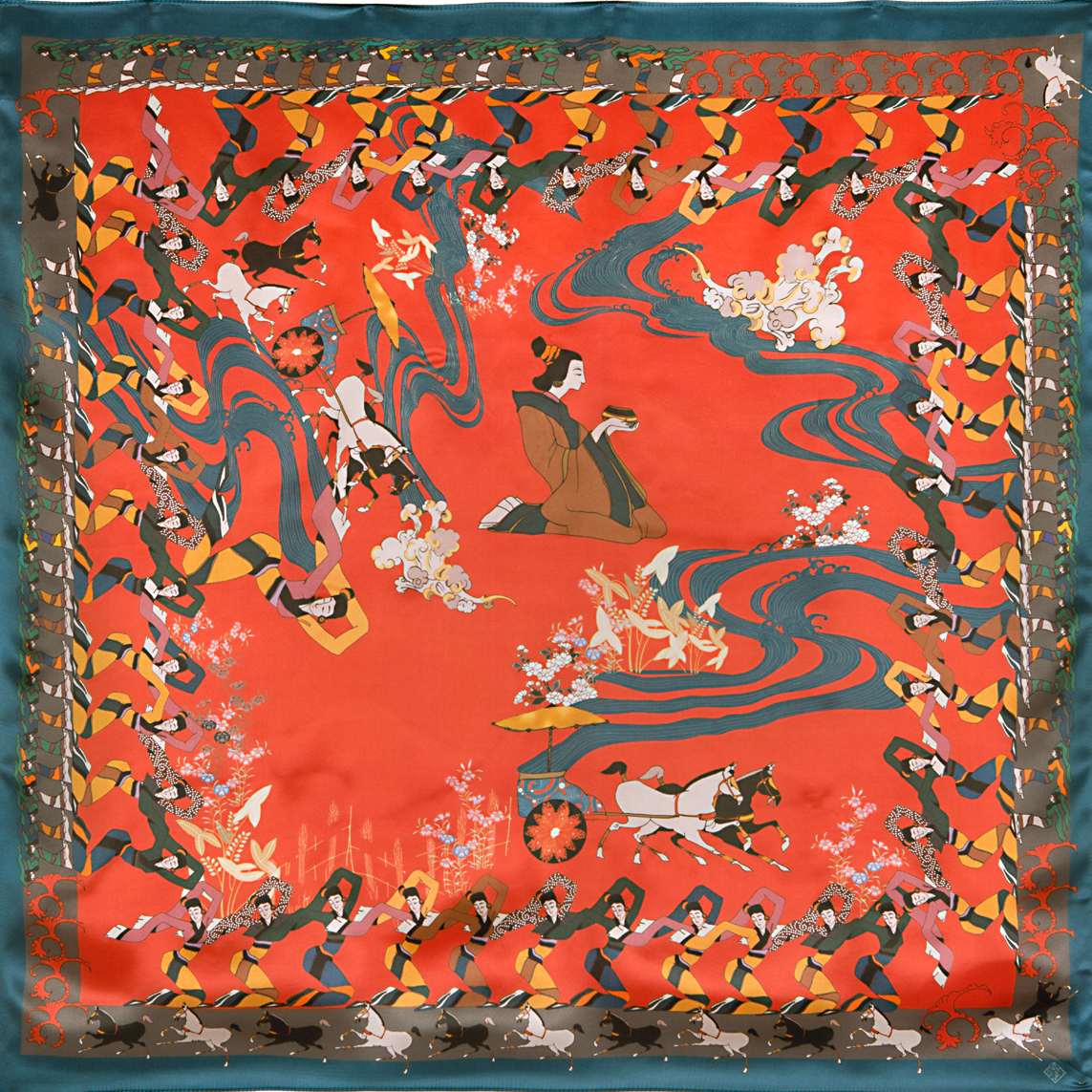 Foulard en soie "Dance"