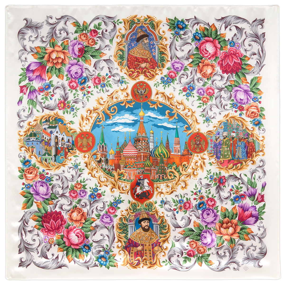 Foulard en soie "Moscou"