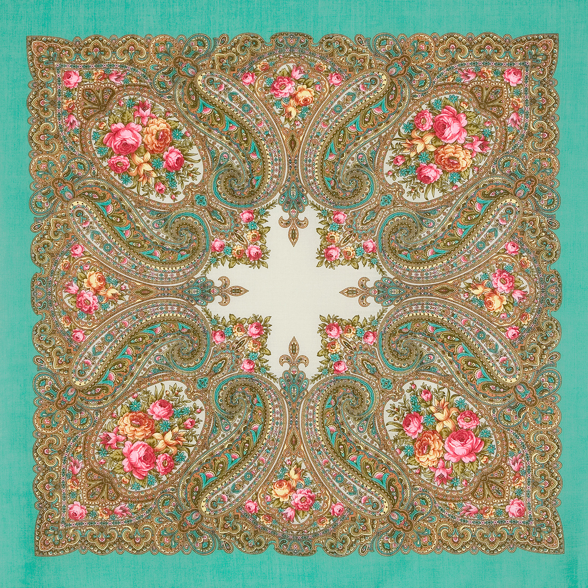 Foulard en laine "Monde"