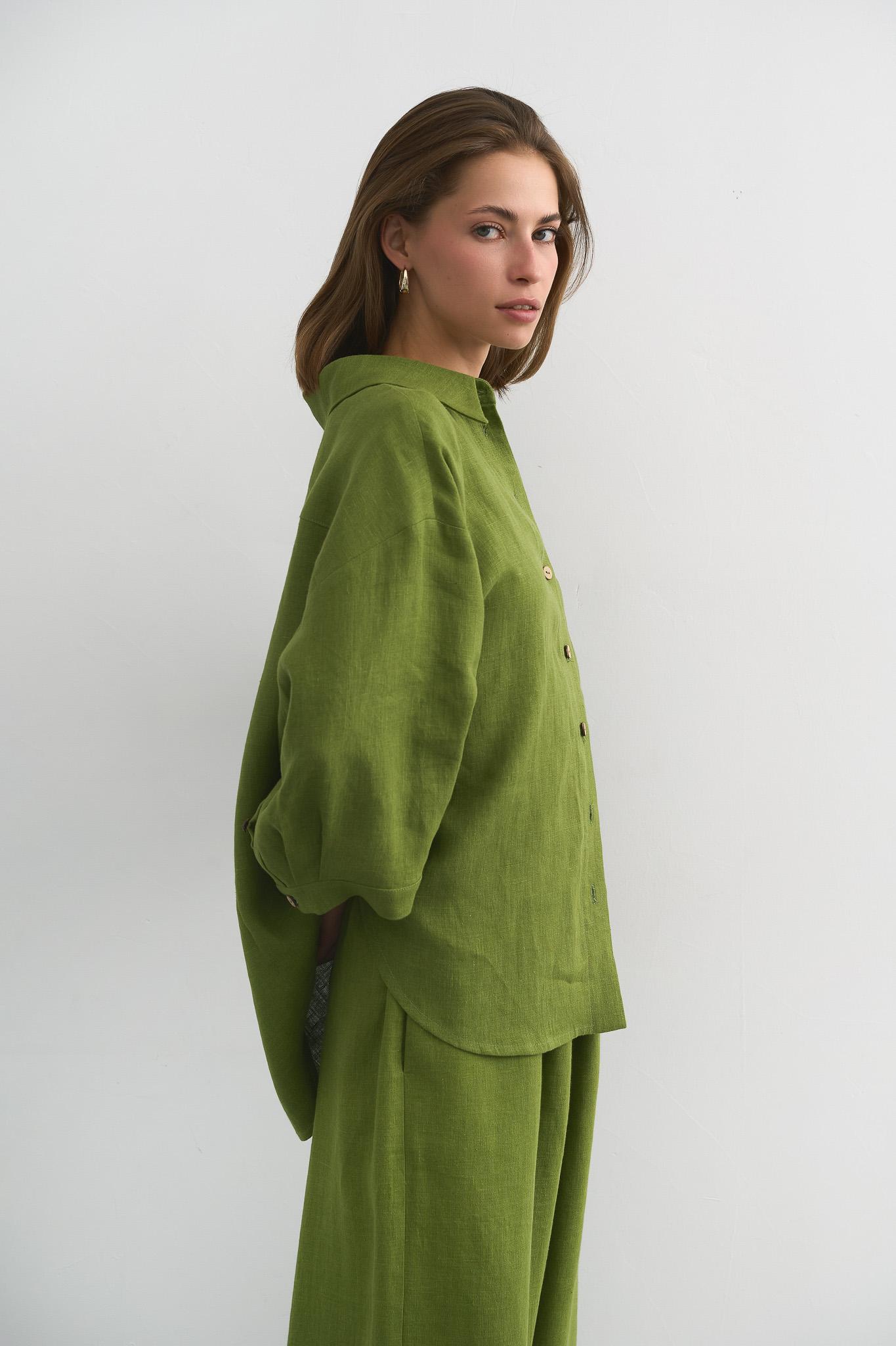 Рубашка льняная Veter Lime