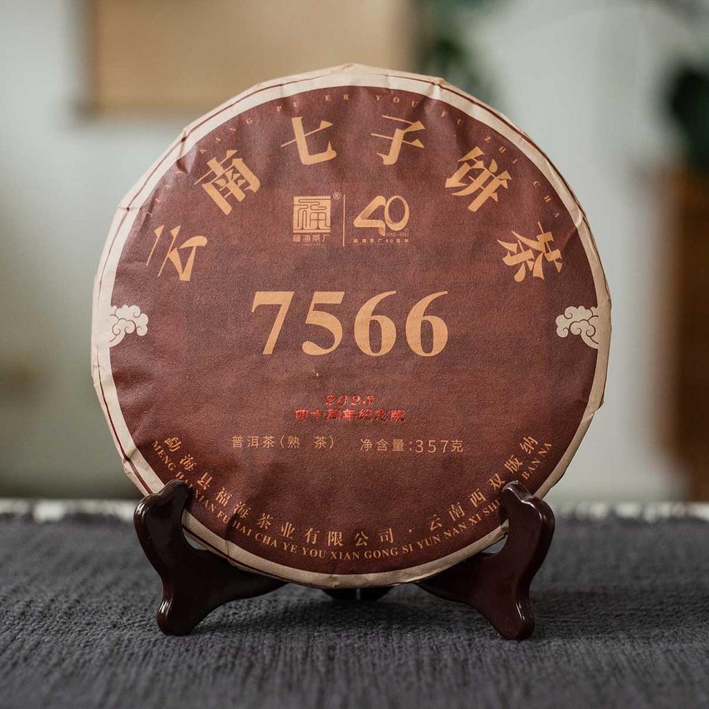 Шу Пуер 7566 від фабрики Фухай, 2023 рік