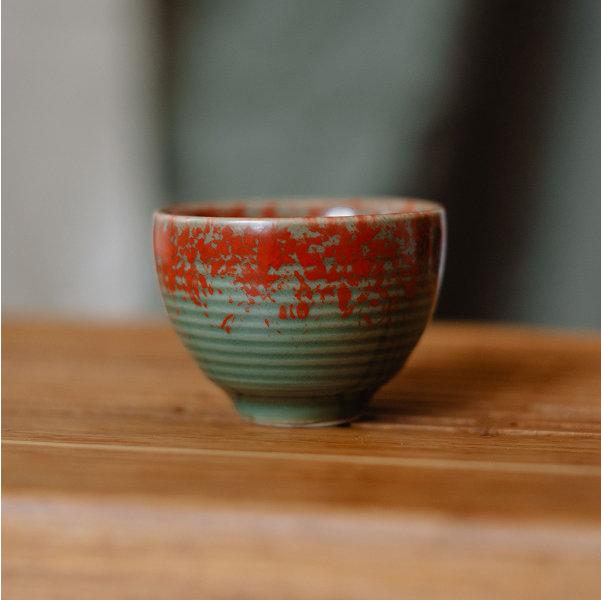 Піала червоно-зелена маленька, 40 мл