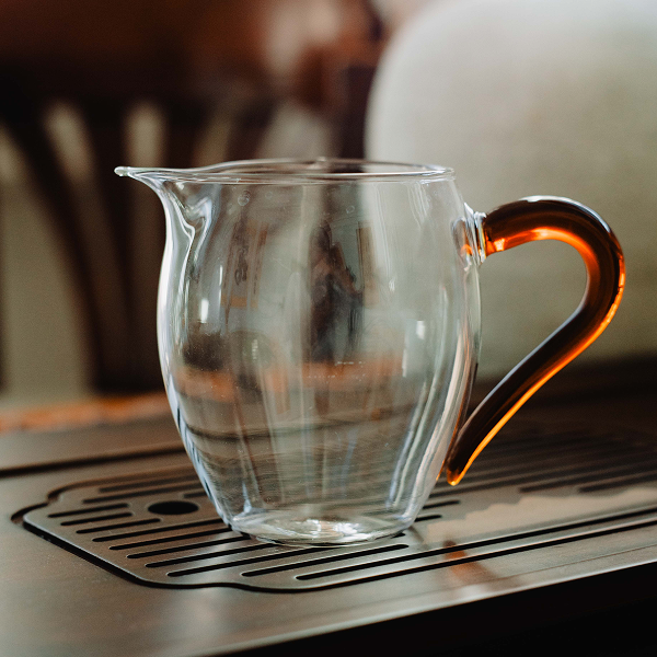 Чахай зі скляною коричневою ручкою, 340 мл