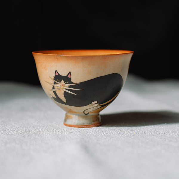 Піала з серії "Котячі мемуари", 50 мл (кіт лежачий)