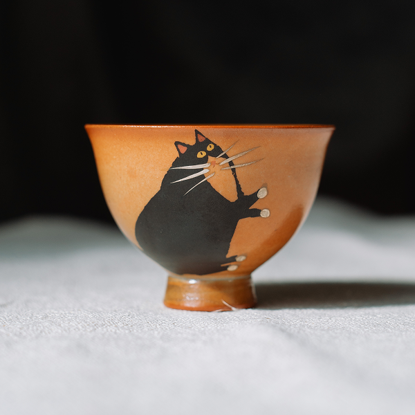 Піала з серії "Котячі мемуари", 50 мл (кіт благаючий)