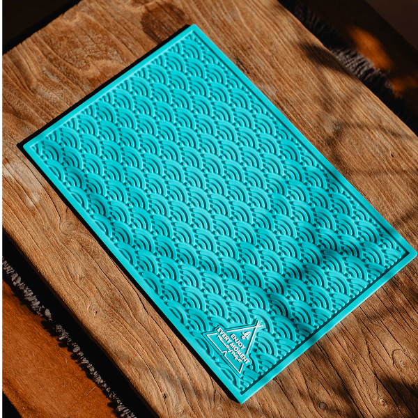 Резиновий килимок для чаювань (блакитний)