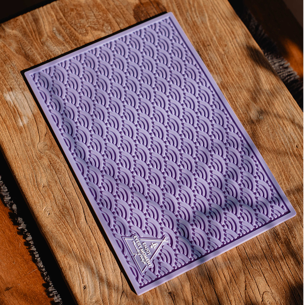 Резиновий килимок для чаювань (лавандовий)