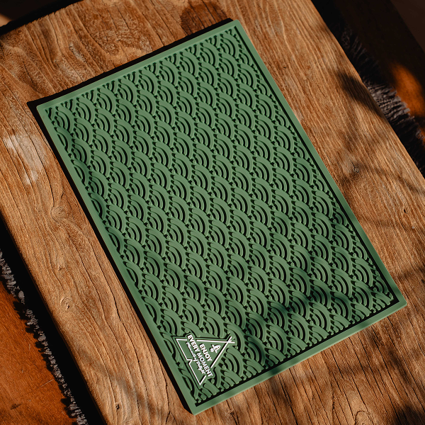 Резиновий килимок для чаювань (зелений)