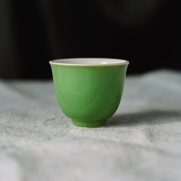Піала фарфорова зелена, 40 мл
