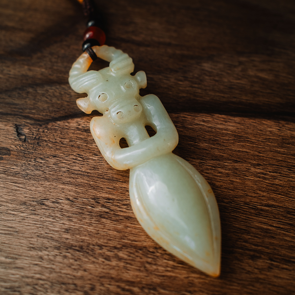 Нефритовий бог з рогами