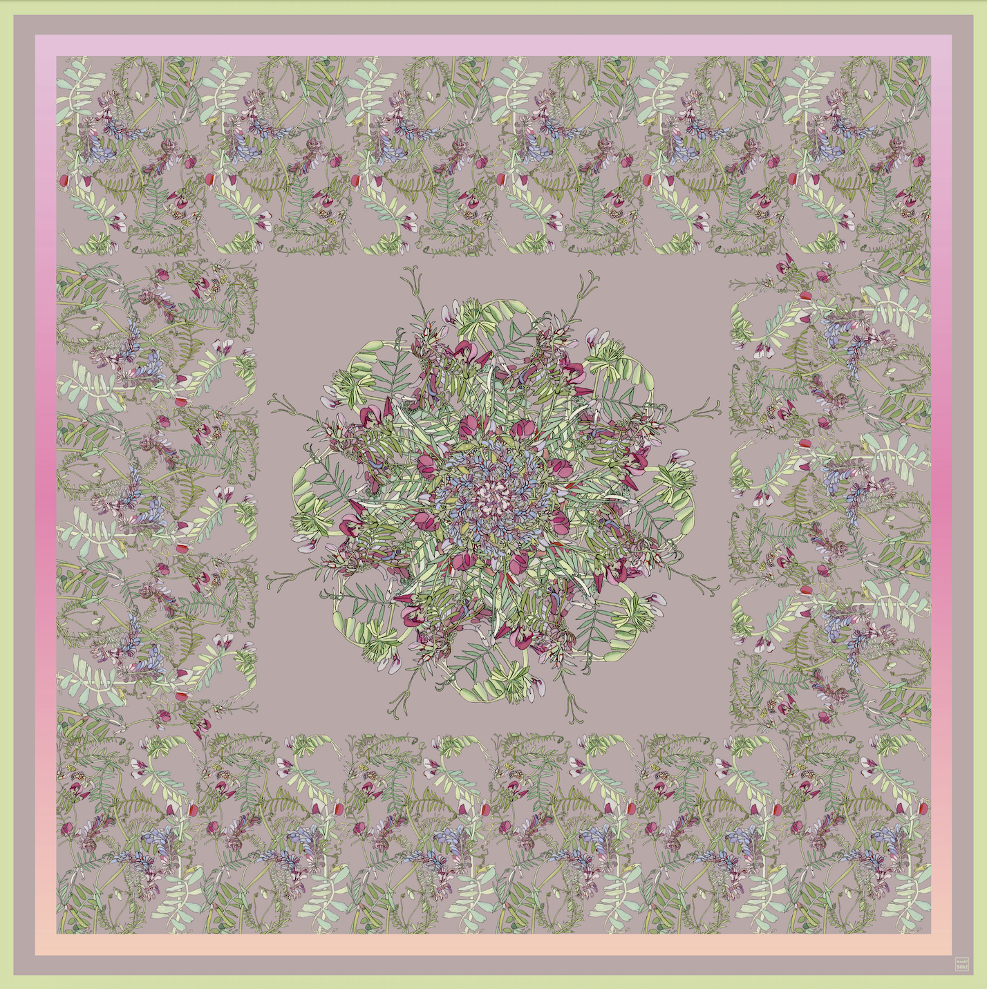 Платок "Vicia sativa" ("Горошек посевной")