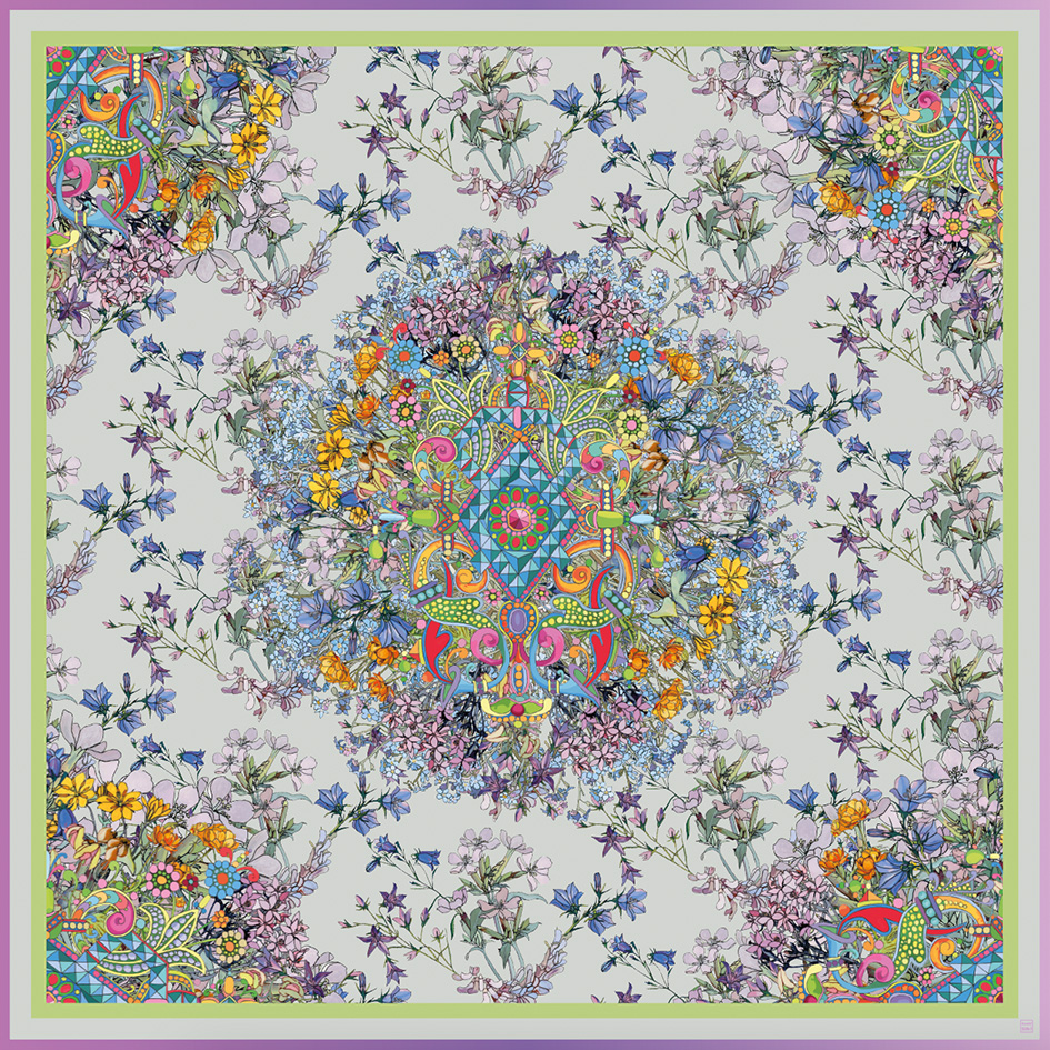 Платок "Plantae pretiosae" ("Драгоценные растения")