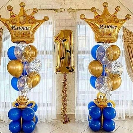 Украшение шарами на день рождения 1 год в Москве - оформление детского праздника